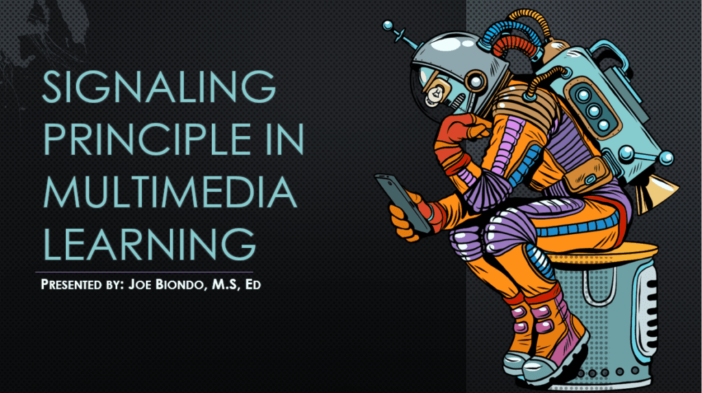 Signaling Principle In Multimedia Learning
