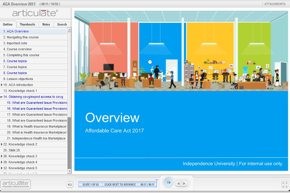 eLearning Development Samples